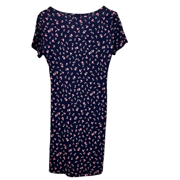 41 Hawthorn Brigitte Ditsy Floral Navy Pink Flower‎ Dress Size Small Stretch - Picture 3 of 5